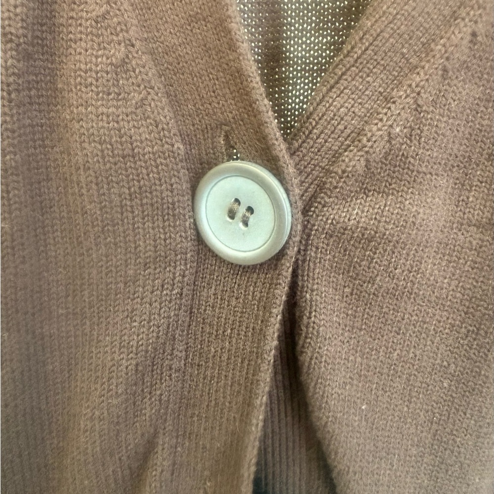 Faded Glory Dark Brown Knit Sweater - Picture 3 of 7